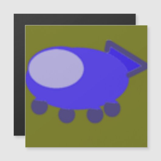 Magnetisch Ruimteschip Kaart (Voorkant / Achterkant)