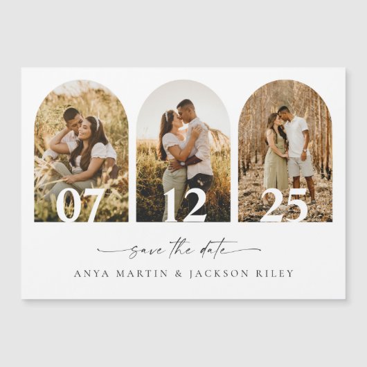 Magnetisch sla de datum van de de boogfotokaart va (Voorkant)