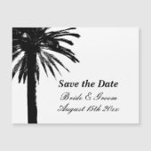 Magnetisch sparen de datumkaart voor chique strand (Voorkant)