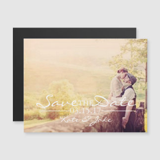 Magnetisch uitnodigen - Foto opslaan Datum Magnetische Uitnodiging