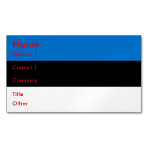  MAGNETISCH VISITEKAARTJE