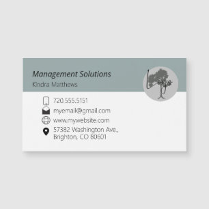 Magnetisch Visitekaartje add logo