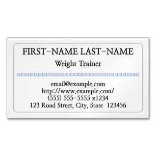 Magnetisch Visitekaartje met trainingsscherm