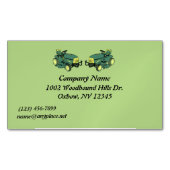 Magnetisch Visitekaartje van het zorgbedrijf (Voorkant)