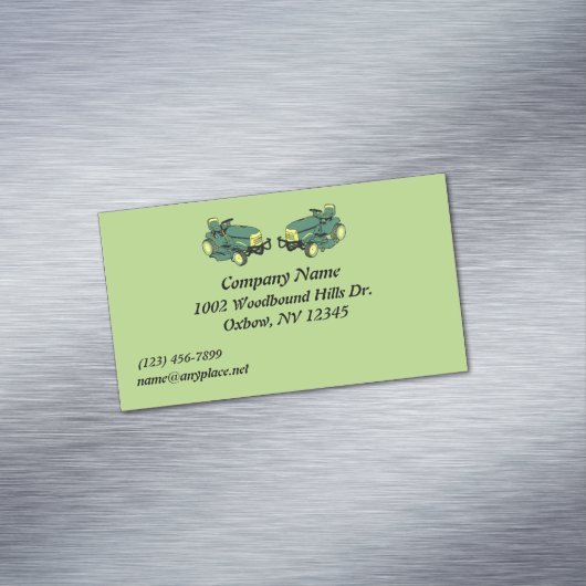 Magnetisch Visitekaartje van het zorgbedrijf (Voorbeeld)