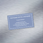 Magnetisch Visitekaartje voor gewoon reisadvies (Voorbeeld)