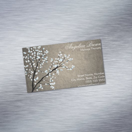 Magnetisch Visitekaartje voor gezondheid en waskra (Voorbeeld)