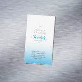 Magnetisch voor leraren visitekaartje magneet (Voorbeeld)