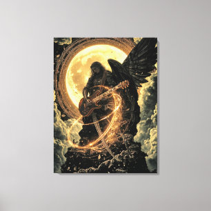 Magnetisch vuur. Uit het nummer Magnetic Fire. Canvas Afdruk