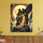 Magnetisch vuur. Uit het nummer Magnetic Fire.  Canvas Afdruk (Insitu (Woonkamer))