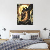 Magnetisch vuur. Uit het nummer Magnetic Fire.  Canvas Afdruk (Insitu (Slaapkamer))