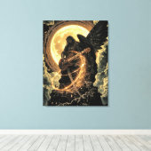 Magnetisch vuur. Uit het nummer Magnetic Fire.  Canvas Afdruk (Insitu (Houten vloer))