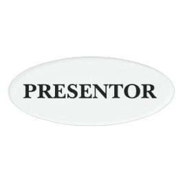 Magnetische badge - presentator