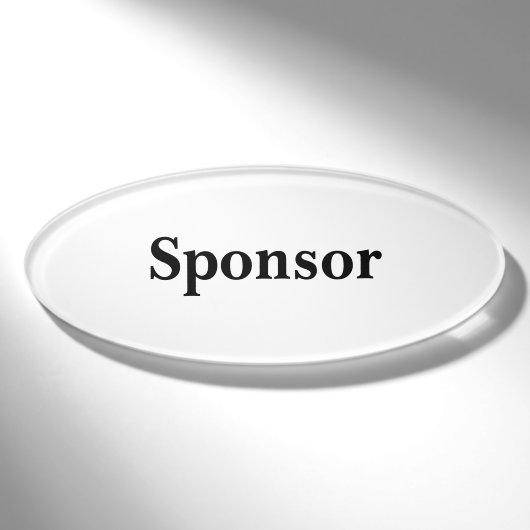 Magnetische Badge - Sponsor (Voorkant)
