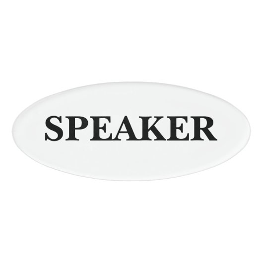 Magnetische Badge - Spreker (Voorkant)
