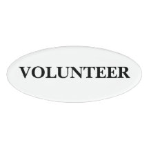 Magnetische Badge - Vrijwilliger