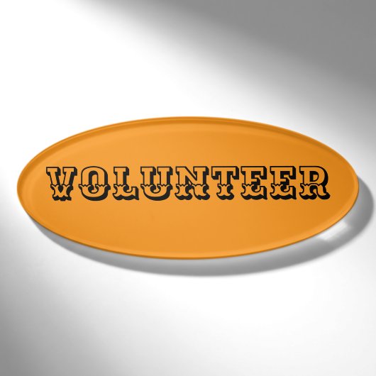 Magnetische Badge - Vrijwilliger (Voorkant)
