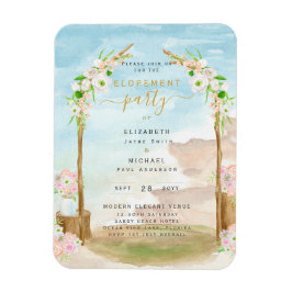 MAGNETISCHE Beach Coastal Elopement Party nodigt u Magneet