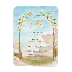 MAGNETISCHE Beach Coastal Elopement Party nodigt u Magneet