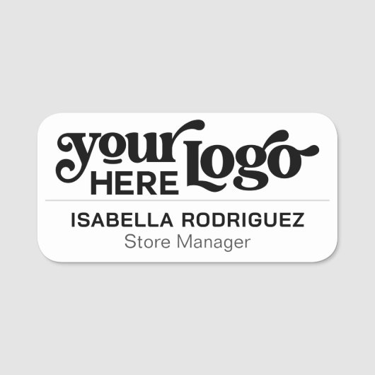 Magnetische Bedrijf Medewerker Professionele Naam Naamplaatje (Voorkant)