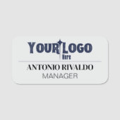 Magnetische Bedrijfsnaam Tag - Custom Employee Bad (Voorkant)