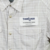 Magnetische Bedrijfsnaam Tag - Custom Employee Bad