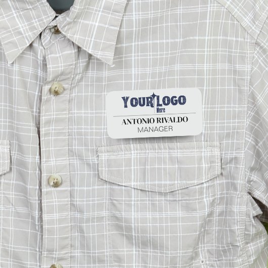 Magnetische Bedrijfsnaam Tag - Custom Employee Bad