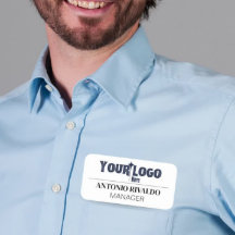 Magnetische Bedrijfsnaam Tag - Custom Employee Bad