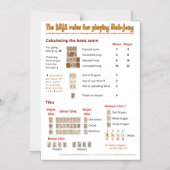 Magnetische BMJA-regels - Basisscores Magnetische Uitnodiging (Voorkant)