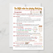 Magnetische BMJA-regels - de goulash Magnetische Uitnodiging (Voorkant)