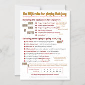 Magnetische BMJA-regels - de score verdubbelen Magnetische Uitnodiging (Voorkant)