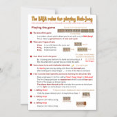 Magnetische BMJA-regels - Het spel afspelen (1) Uitnodiging (Voorkant)