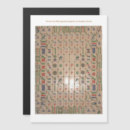 Magnetische BMJA-regels - Symbolisch vierkant Uitnodiging