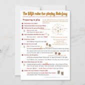 Magnetische BMJA-regels - Voorbereiden op spelen Uitnodiging (Voorkant)