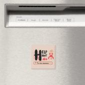 Magnetische compassie: Help Aids Day Awareness bes Magneet (Insitu (Vaatwasser))