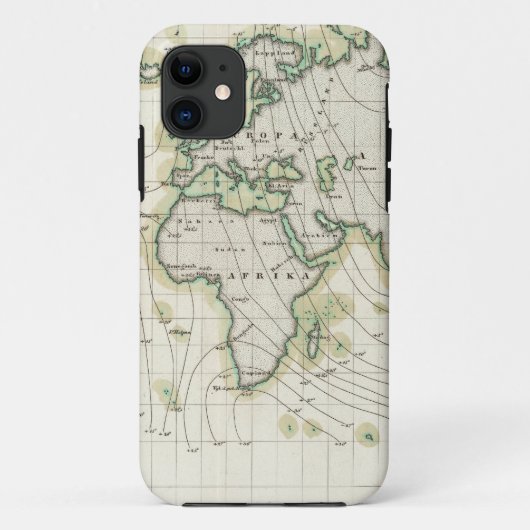 Magnetische declinatie in de wereld Case-Mate iPhone case (Achterkant)