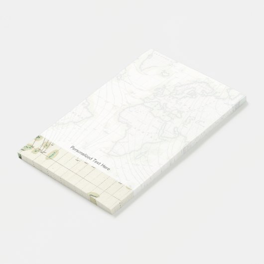 Magnetische declinatie in de wereld post-it® notes (Schuin)