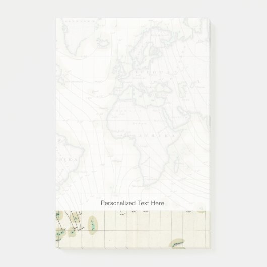 Magnetische declinatie in de wereld post-it® notes (Voorkant)