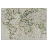 Magnetische declinatie in de wereld snijplank (Voorkant)