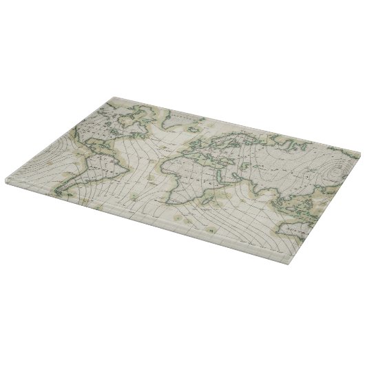 Magnetische declinatie in de wereld snijplank (Hoek)