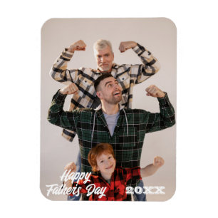 Magnetische familie fotolijsten   Vaderdag Foto Magneet