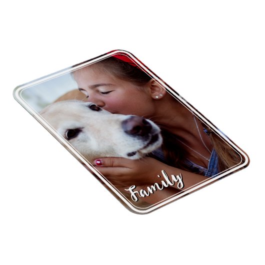 Magnetische familie fotomagneet met aangepaste tek magneet (Rechterzijde)