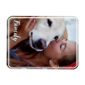 Magnetische familie fotomagneet met aangepaste tek magneet (Horizontaal)