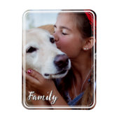 Magnetische familie fotomagneet met aangepaste tek magneet (Verticaal)