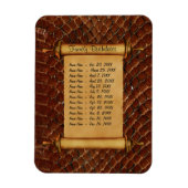 Magnetische Familie Verjaardagsherinnering - Aanpa Magneet (Verticaal)