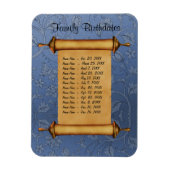 Magnetische Familie Verjaardagsherinnering - Aanpa Magneet (Verticaal)