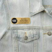 Magnetische Faux Gold Naam Werknemer Tag (In situ)