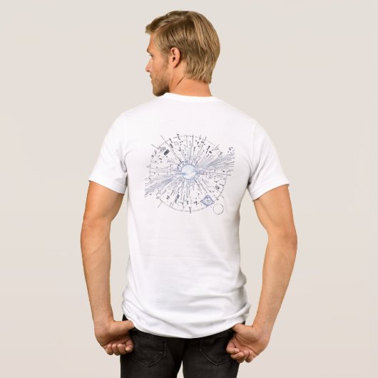 magnetische flux Tri-Blend shirt (Achterkant volledig)