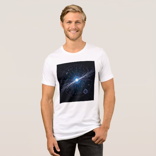 magnetische flux Tri-Blend shirt (Voorkant volledig)
