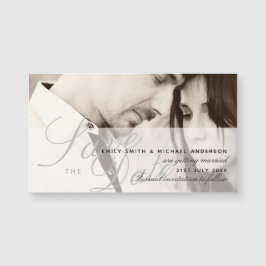 Magnetische FOTO Huwelijk Save The Date OVERLAY TE